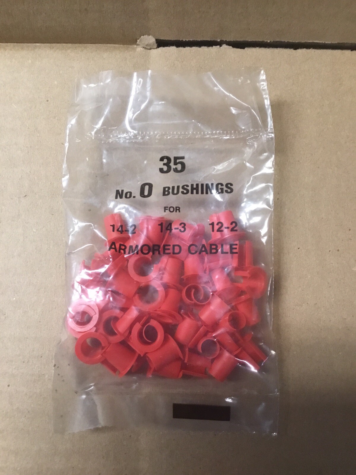 LOT OF 35  Electroline  #-0 Anti-Short Bushing for Armored Cable