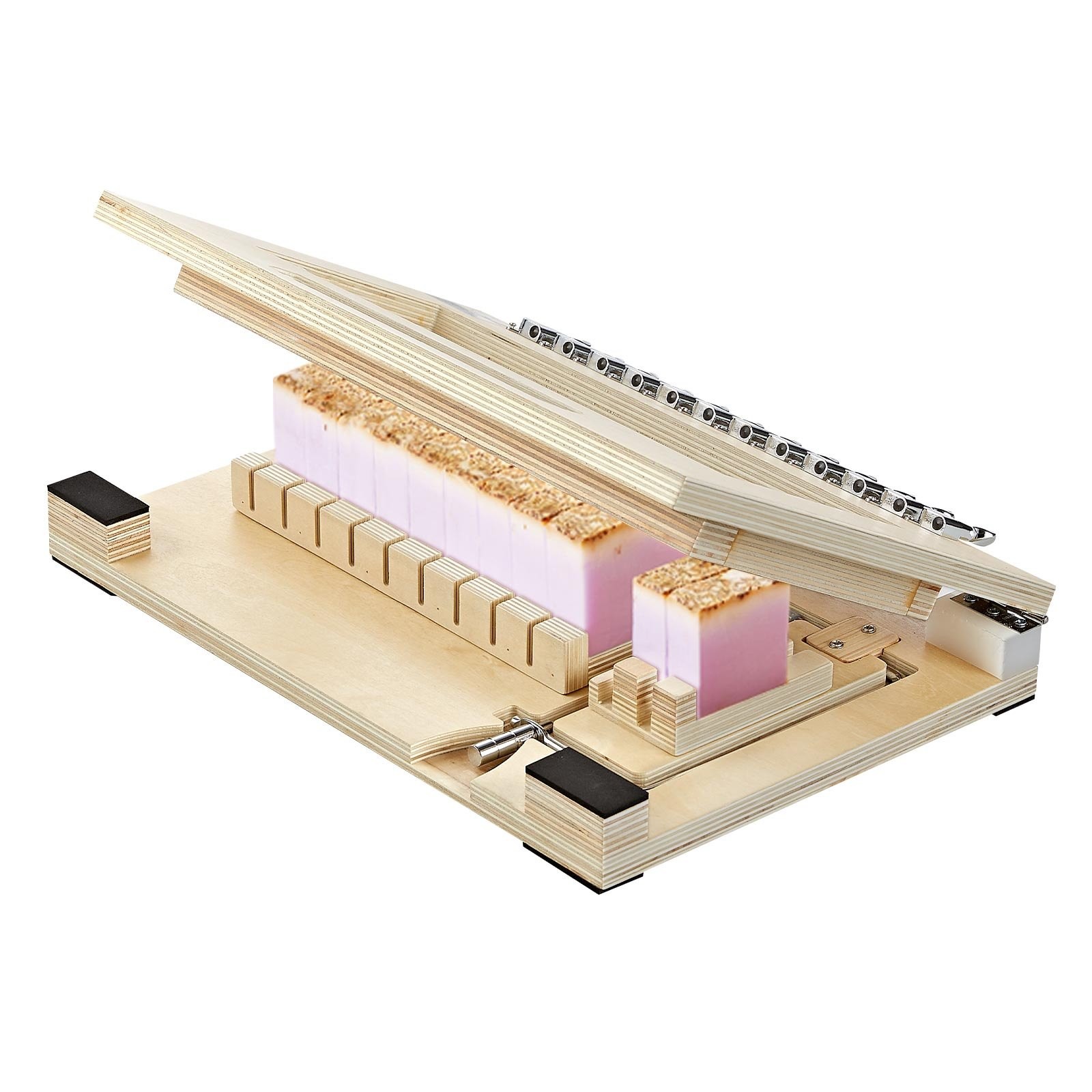 Soap Cutter, Cut 1-12 Bars, Precisely and Accurately Cut 1" Bars, Wood Frame Wit