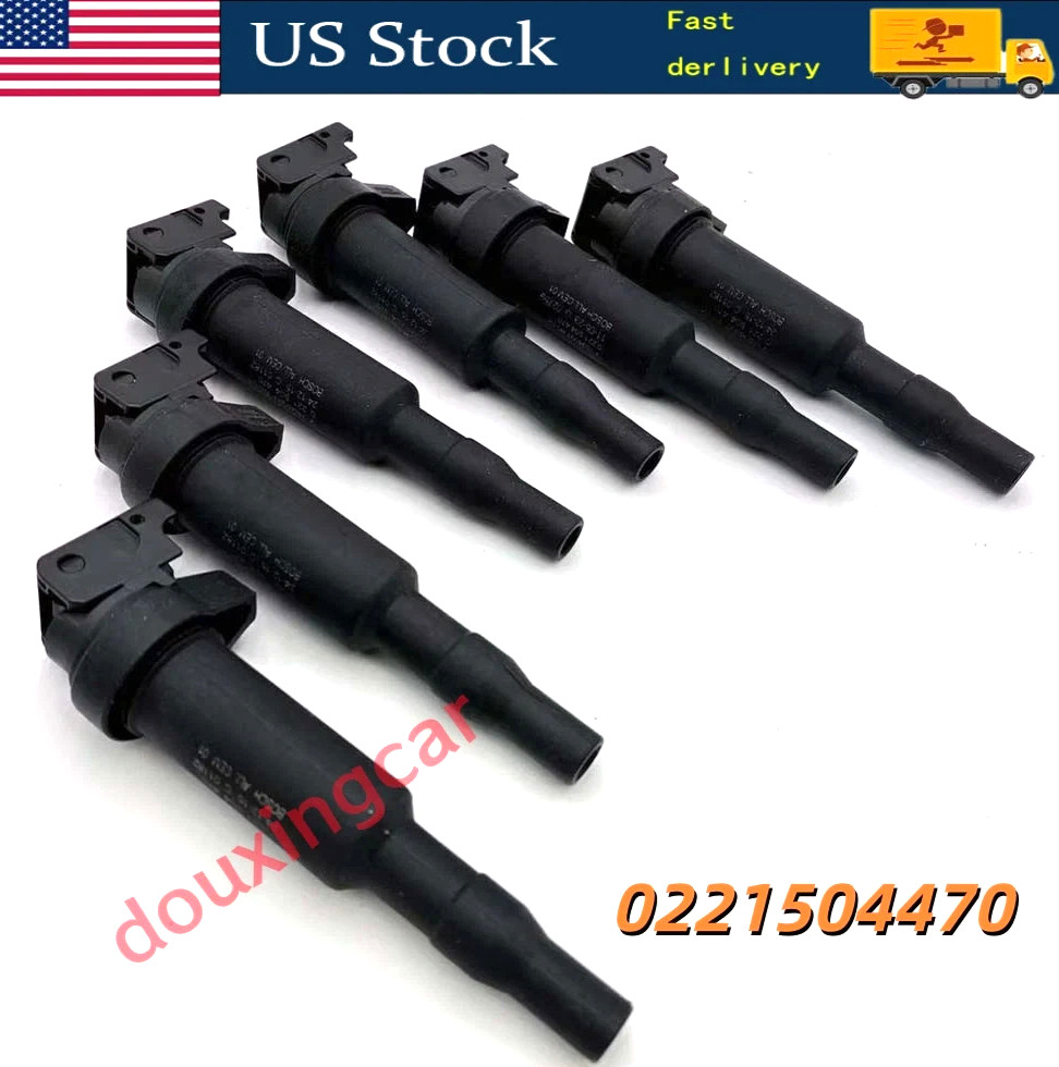 6PCS 0221504470 OIgnition Coils Fits For Bosch BMW 325i 328i 335 525 528 530 535
