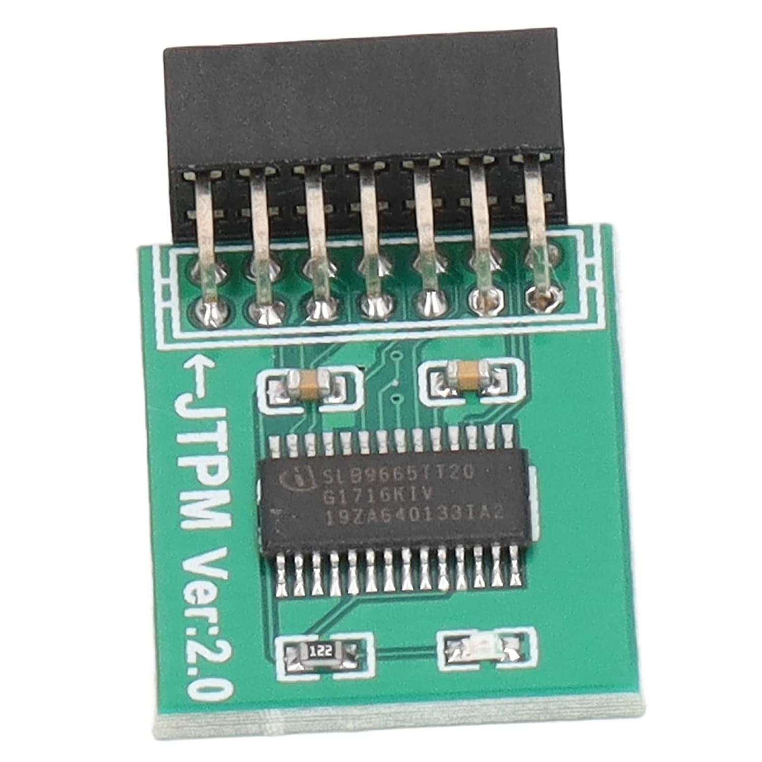 MSI TPM 2.0 Module for Win11 - Green Encryption Board, 14 Pin LPC Interface