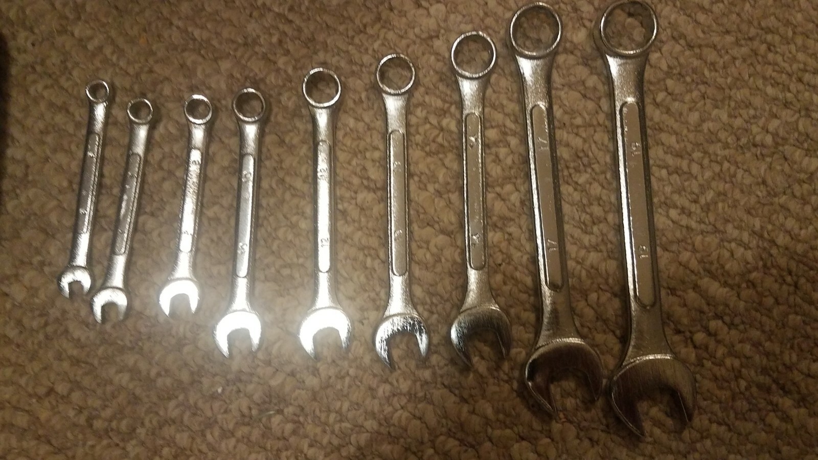 MasterForge Metric Combination Wrench Set 9 Piece 6mm - 19mm