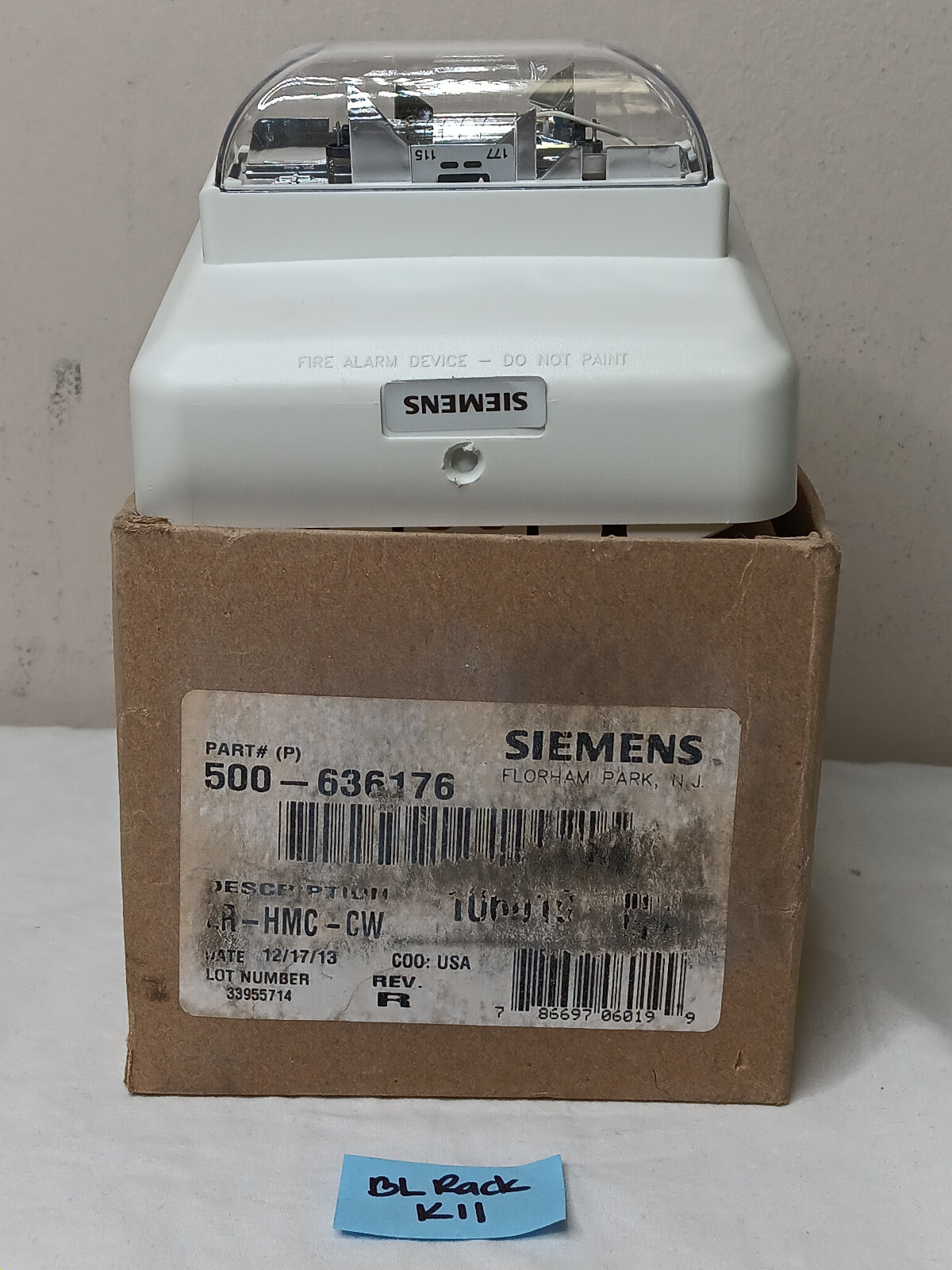 Siemens ZR-HMC-CW 106019 500-636176 Fire Alarm Strobe White