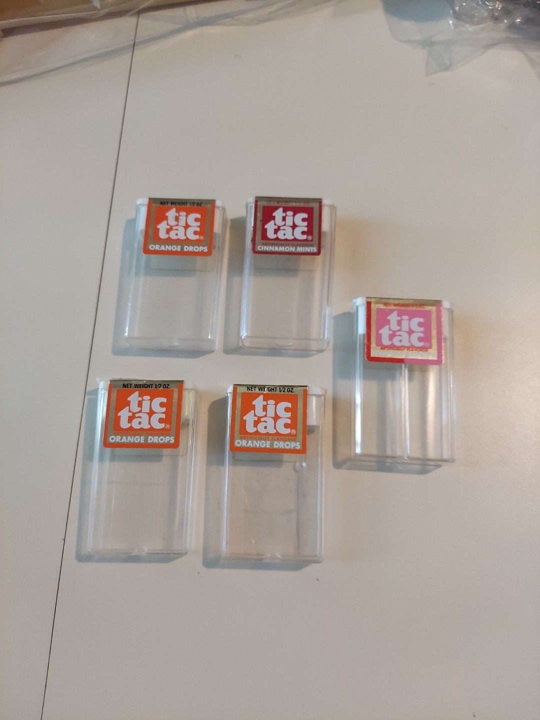 Empty Tic Tac Containers LOT OF 5