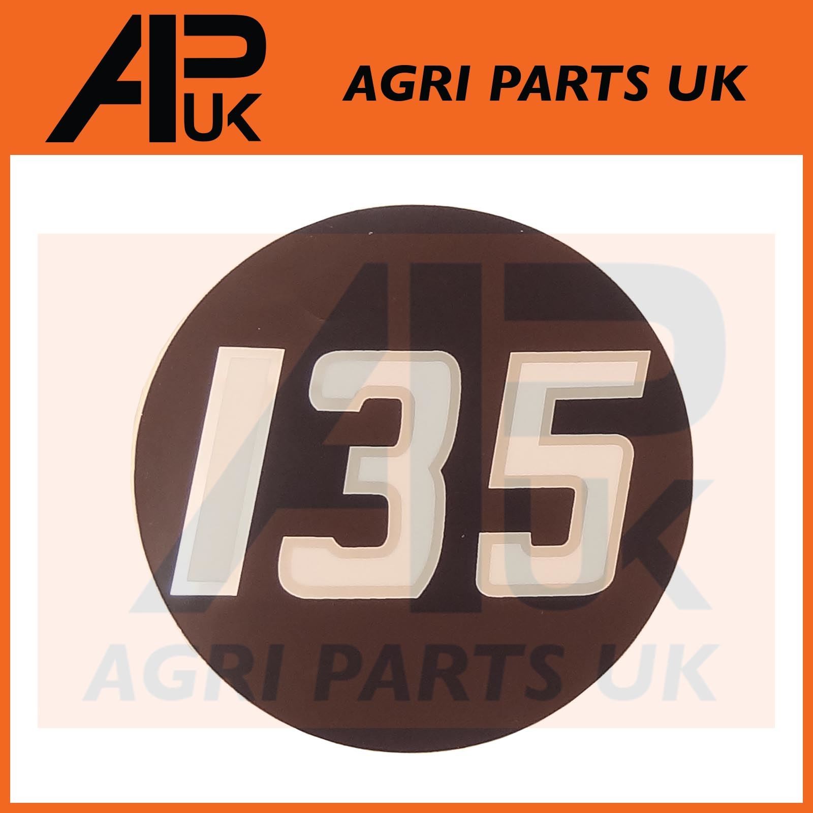 Side Bonnet Badge Medallion Emblem Decal Sticker for Massey Ferguson 135 Tractor