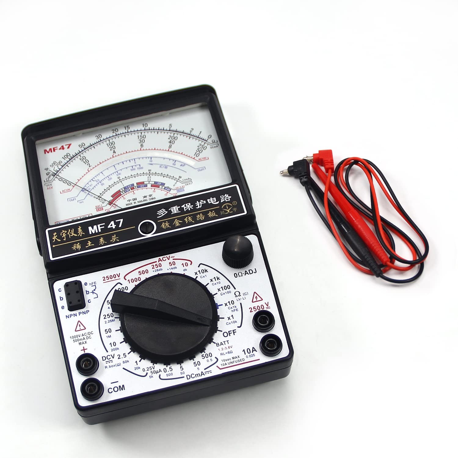Fielect Digital Multimeter with DC AC Voltmeter Ohm Volt Amp Multi Tester for...