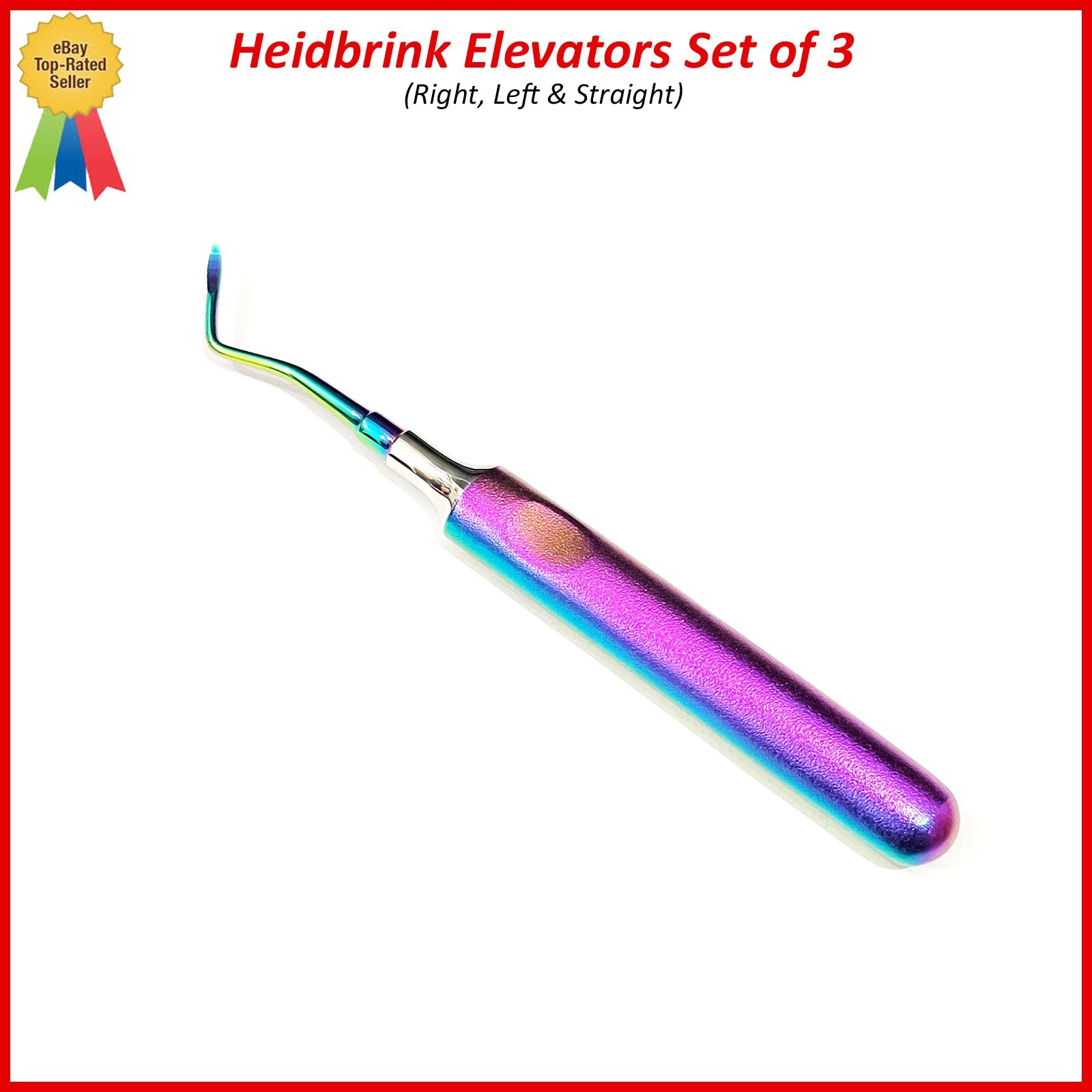 Dental Root Elevators Multi HEIDBRINK Oral Surgery Luxating Root Elevators 3 Pcs
