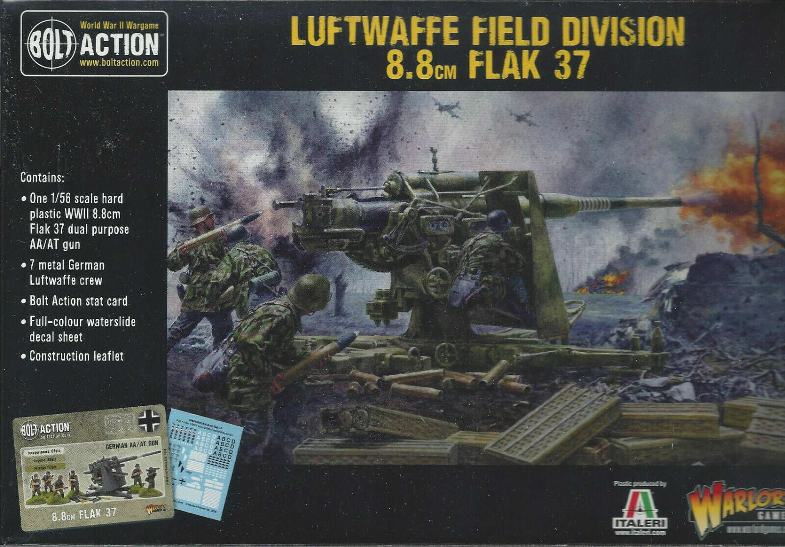Bolt Action 402212036 Luftwaffe Field Division 8.8cm Flak 37 (German) WWII NIB