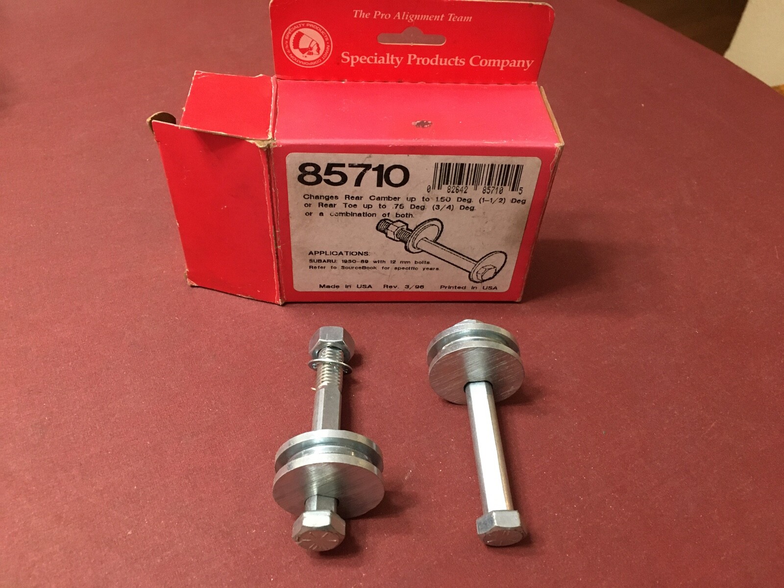 (2) Specialty Products Camber Adjustment Cams #85710