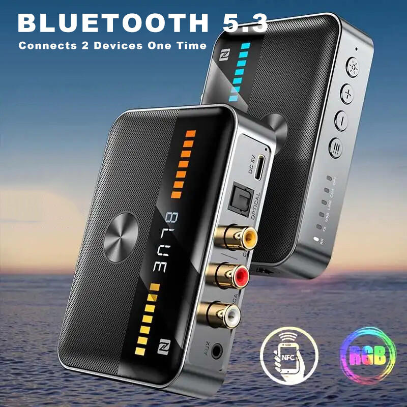 Bluetooth Transmitter Receiver Long Range For TV Home Car Stereo Audio Adapter
