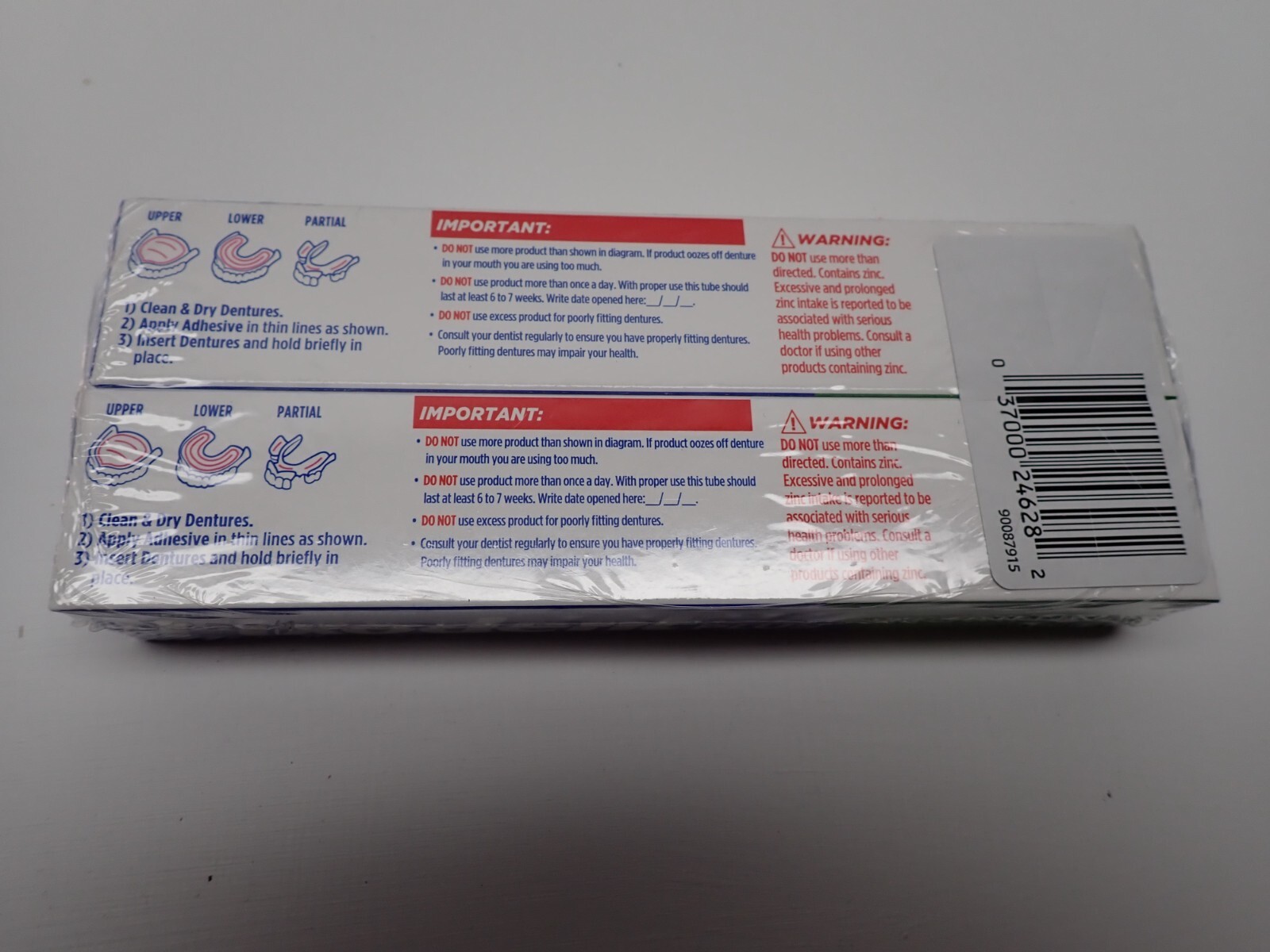 Fixodent Plus w/ Scope Denture Adhesive Cream 2 oz 10 Packs New Sealed