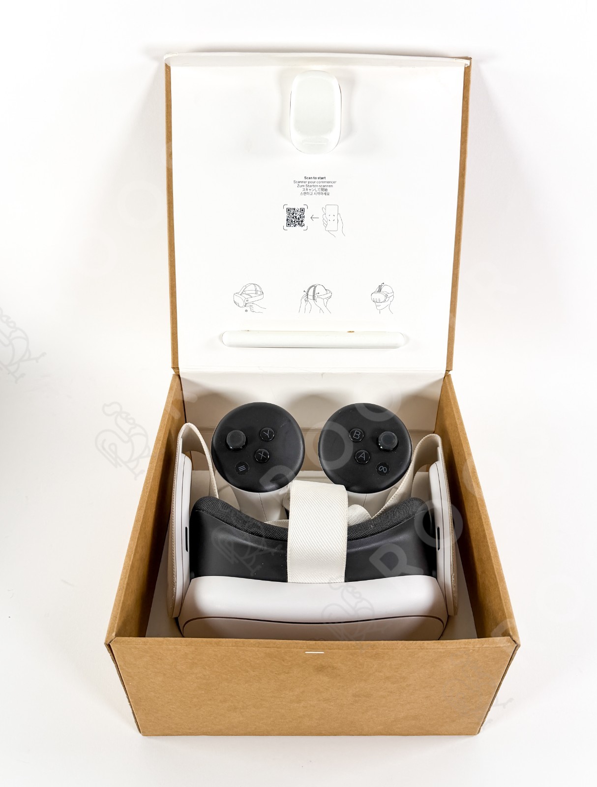 Meta Quest 3 VR Headset 512GB w/ Controllers Regular Strap Box • Very Good Cond.