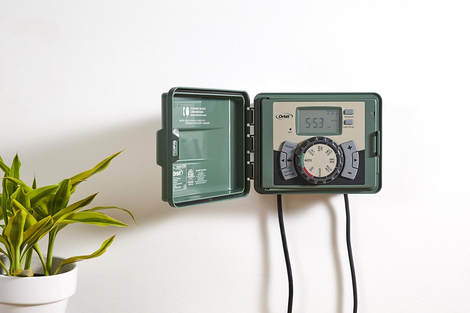 57900 12-Station Outdoor Swing Panel Sprinkler System Timer