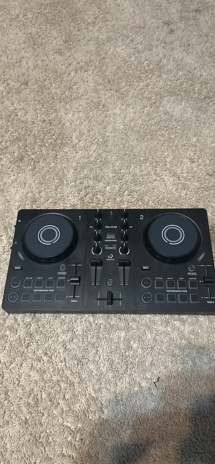 AlphaTheta DDJ-FLX2 Double Deck DJ Controller, Performance Pads, Pad FX