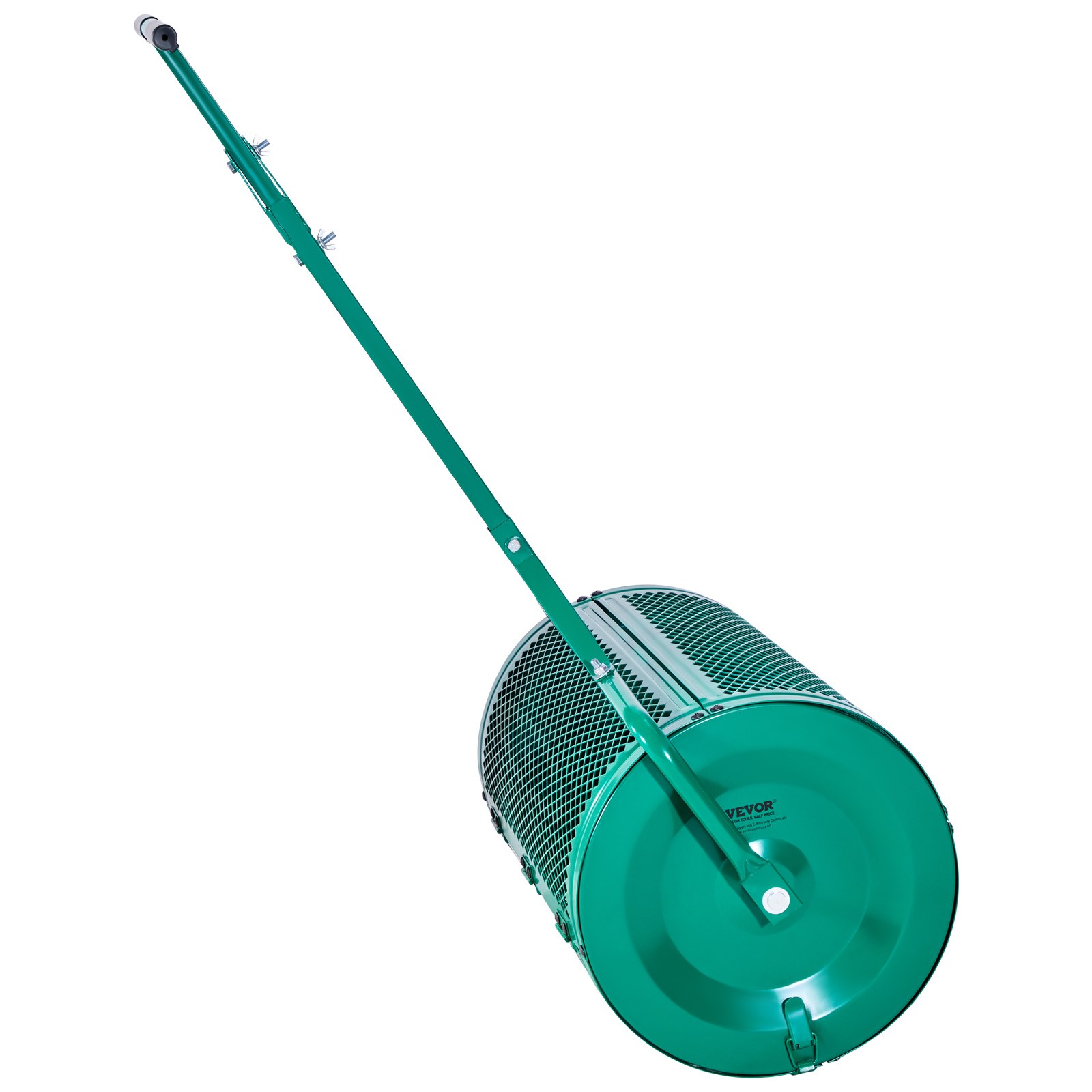 VEVOR Compost Spreader 24 in Peat Moss Spreader Roller Push/Tow Handle for Yard