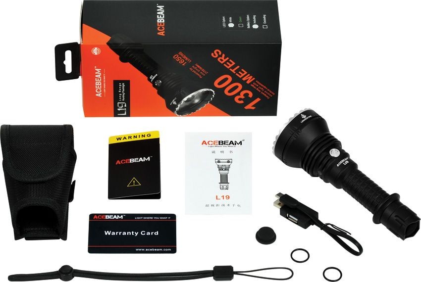 ACEBEAM L19 2.0 Flashlight SFT40 Black