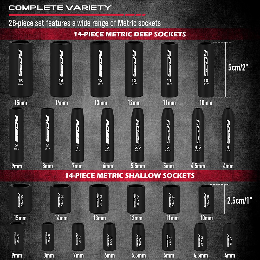 64PC 1/4" Drive Impact Socket Wrench Screwdriver Head Set Drill Bit Set Ratchet