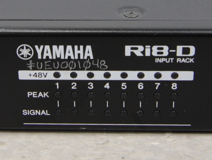 Yamaha Ri8-D 8-Channel Dante Remote Input Rack