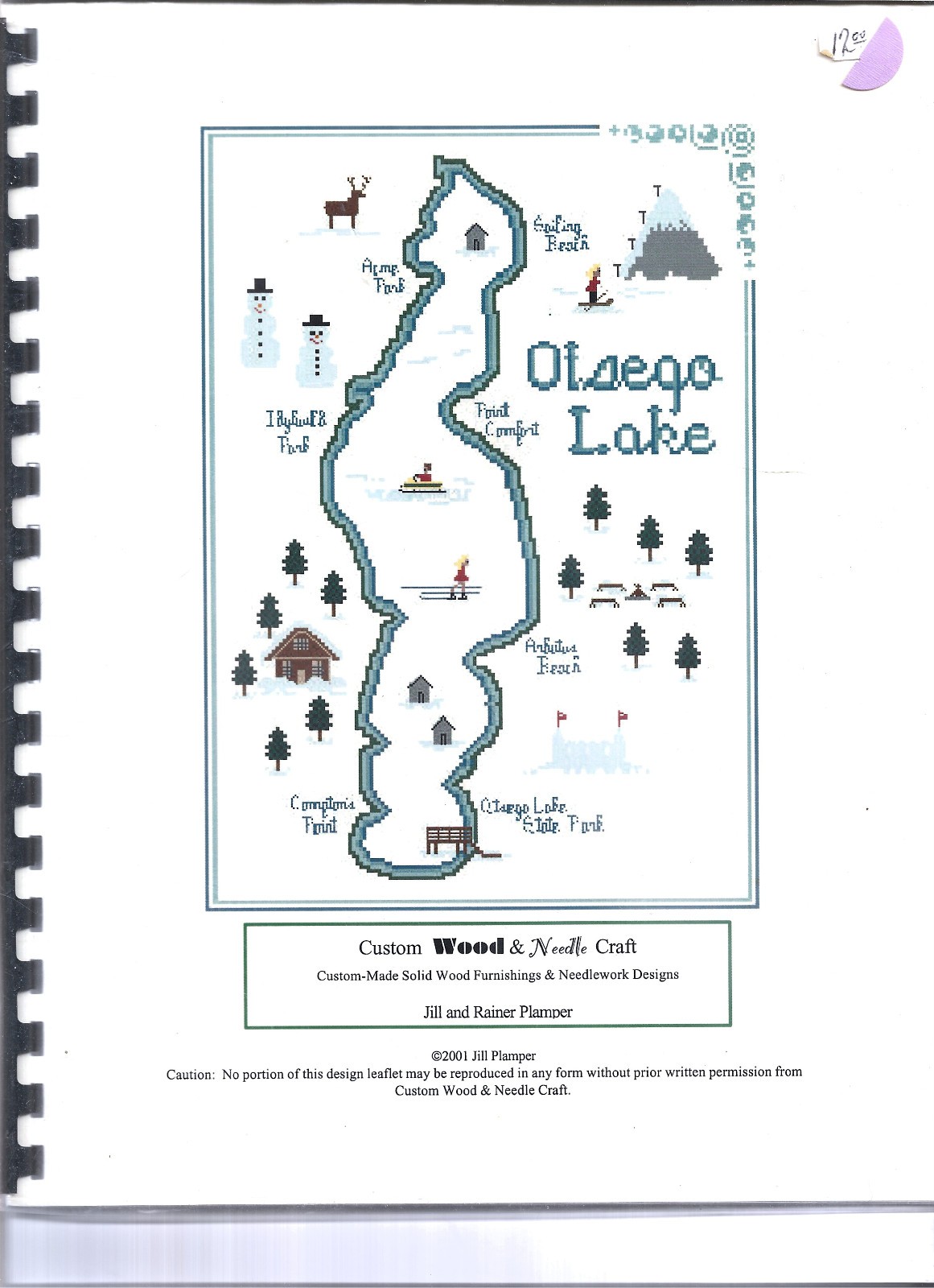 Otsego Lake Cross Stitch Pattern Jill & Rainer Plamper