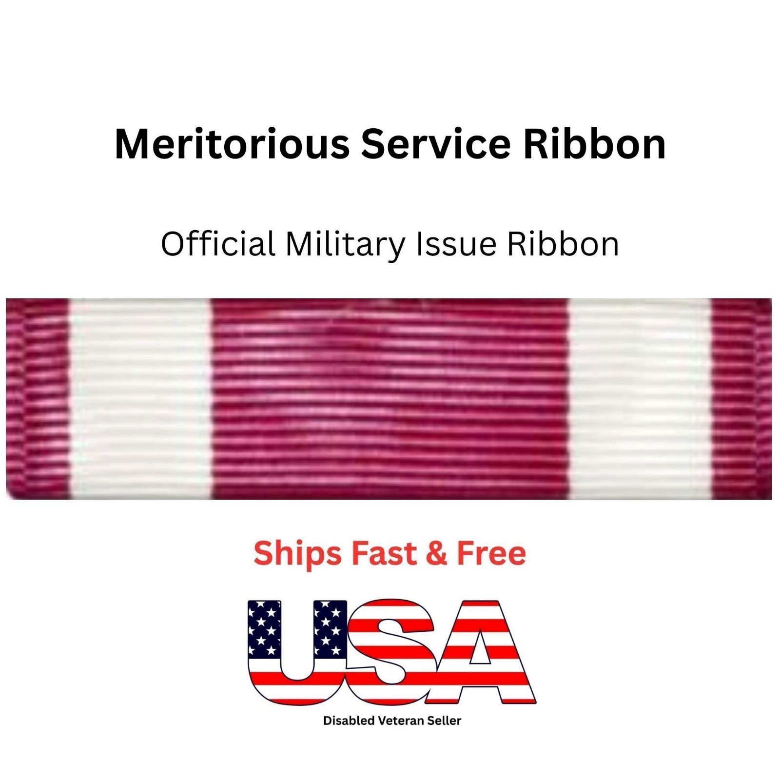 Meritorious Service Ribbon (Official Military Issue)