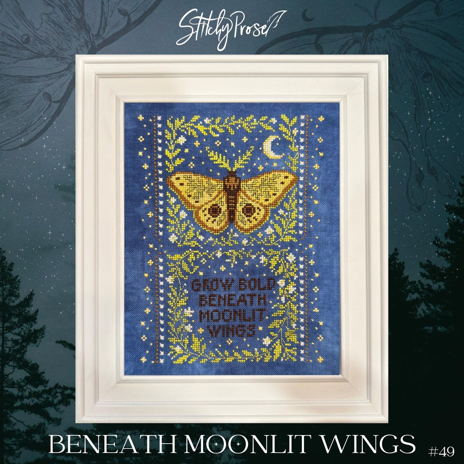 Beneath Moonlit Wings by Stitch Prose cross stitch pattern