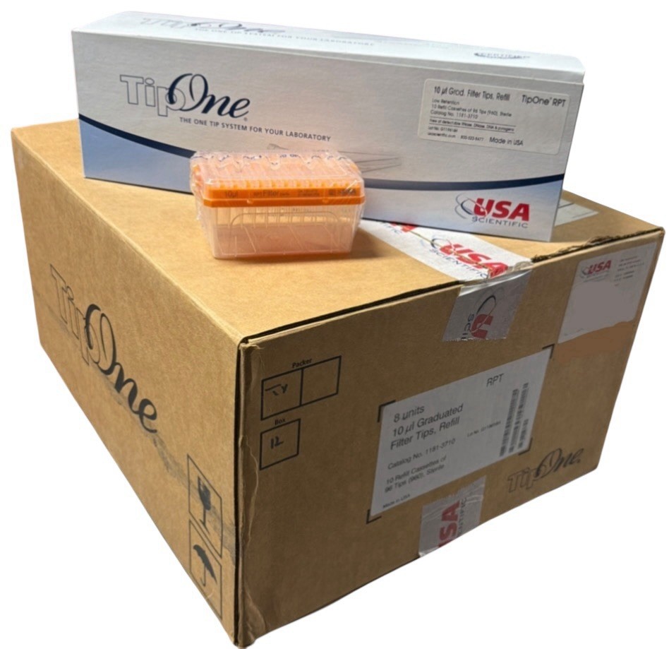 (7,680) USA Scientific TipOne Pipette Tips 1181-3710 10 µL Sterile Low Retention