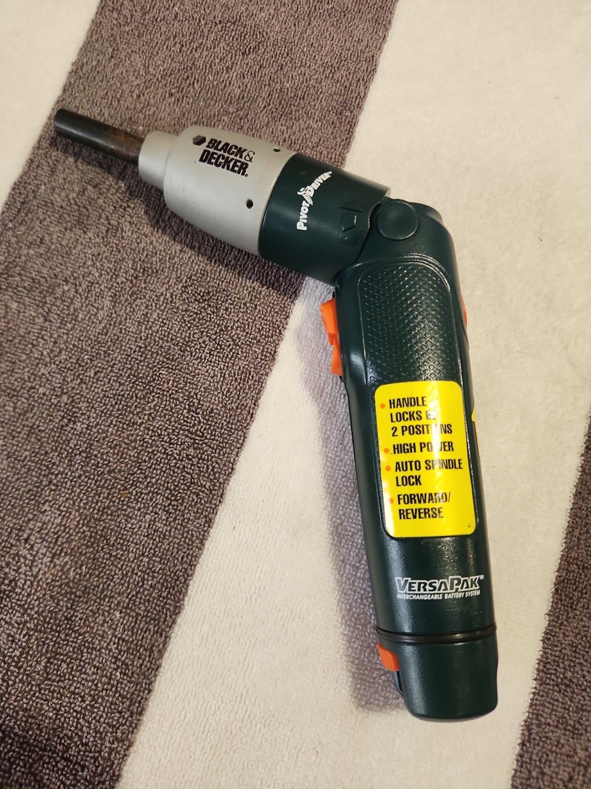 BLACK & DECKER Cordless Screwdriver VP750 3.6v VersaPak PivotDriver Tool Only