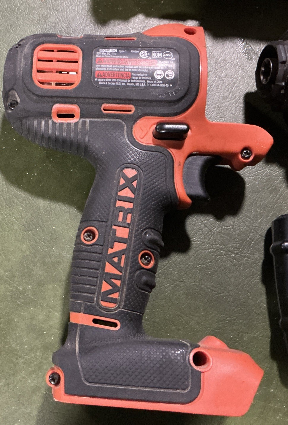 BLACK DECKER Matrix Tool Set BDCDMT120 Drill 4 Attachments, 2 Batteries, Charger