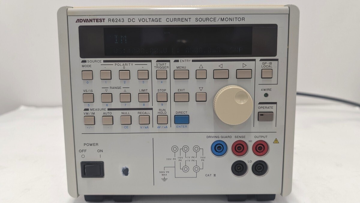 ADVANTEST R6243 DC Voltage Current Source Monitor Precision Power Supply