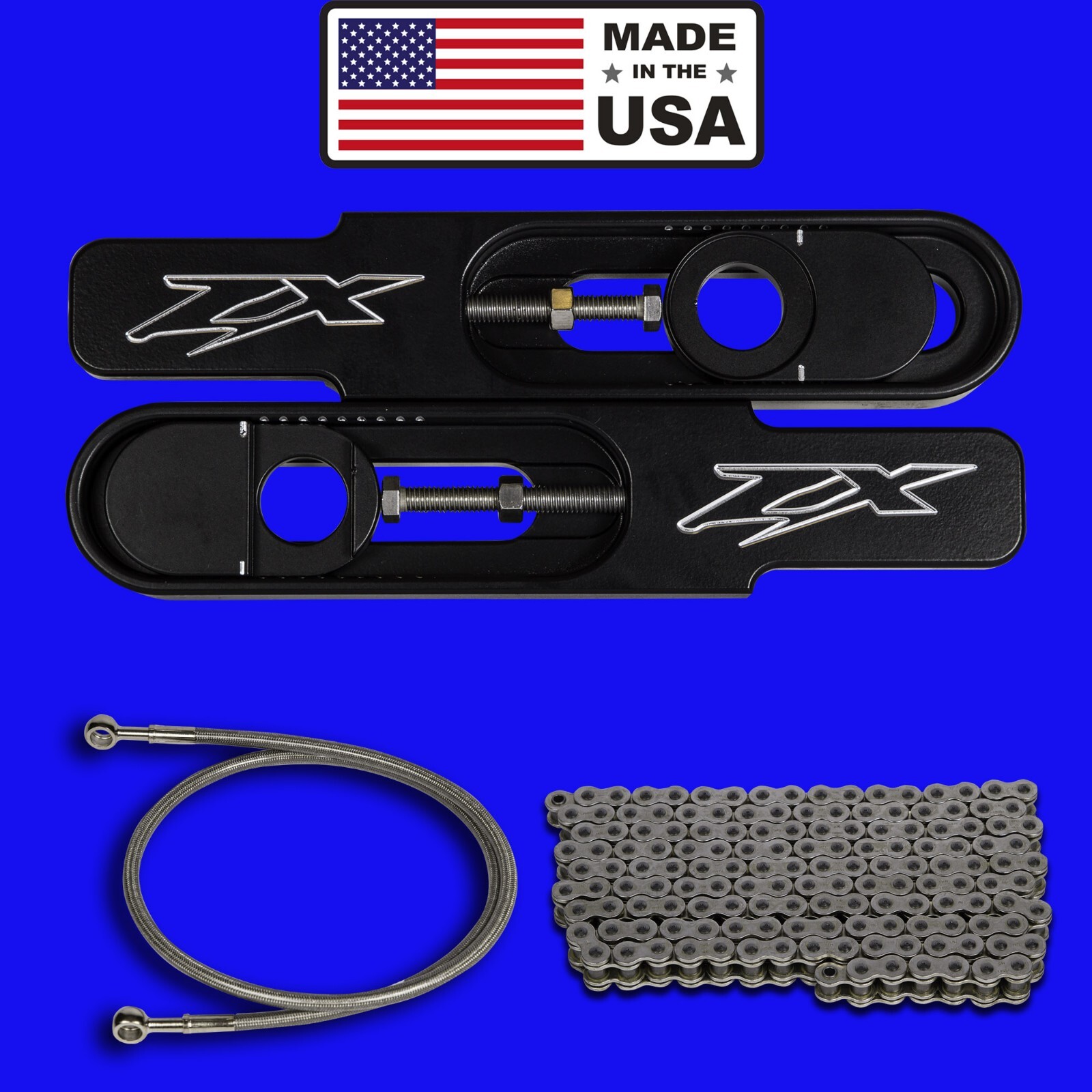 2013 Kawasaki ZX14 swingarm extension kit, for non abs brakes  "Made In The USA"