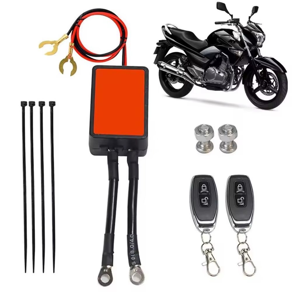 Wireless Remote Control Motorcycle Battery Disconnect Switch Cut Off Isolator