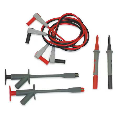 Zoro Select 4Wrd7 Test Lead Kit, Cat Iii 1000V, 1000 V, 4Wrd7