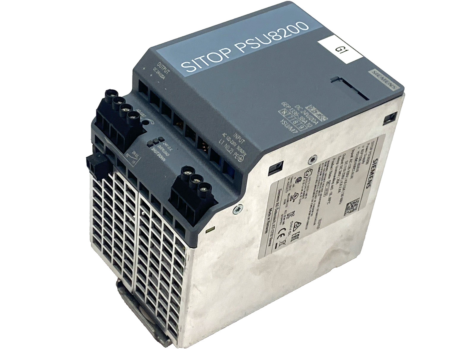 Siemens 6EP1336-3BA10 Power Supply 24V DC 20A DIN Rail, SITOP PSU8200