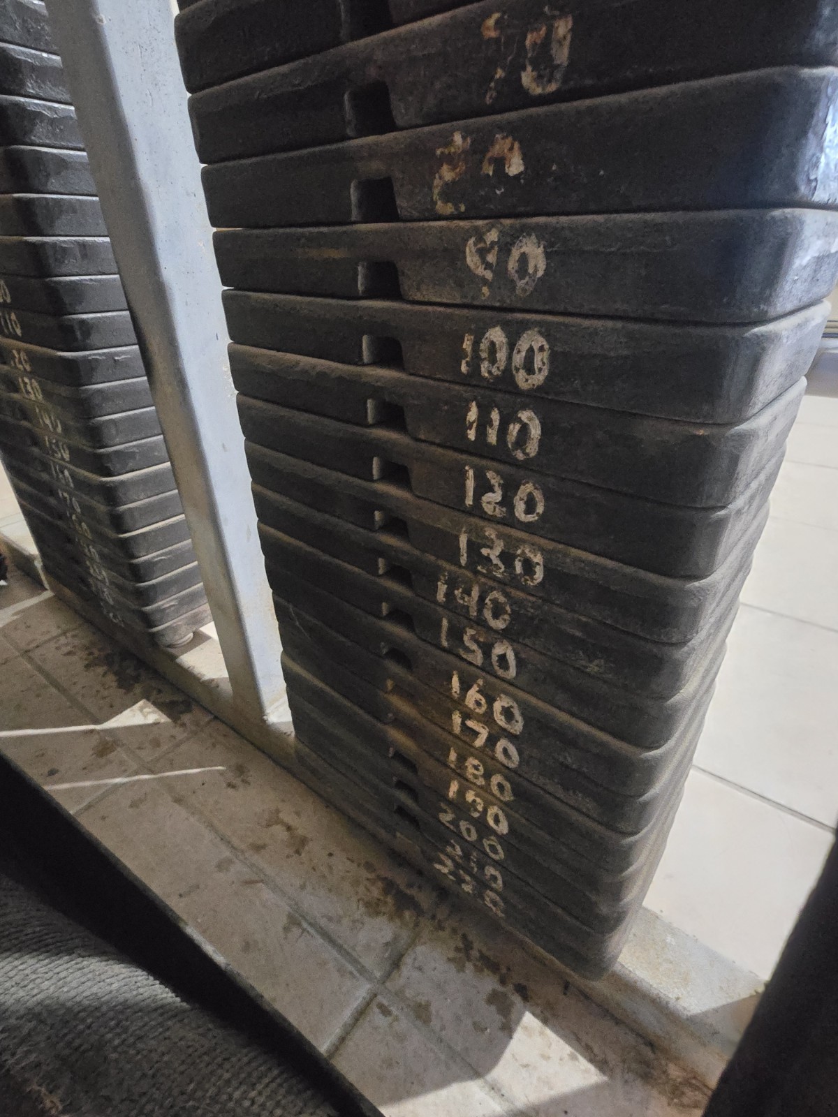 double cable pull down machine