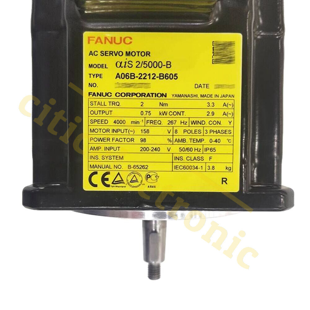 New FANUC A06B-2212-B605 Servo Motor Fast delivery