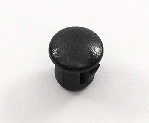 1/4" Hole Nylon Locking Panel Plugs Black/White Dome Cover 5/16" Top Width