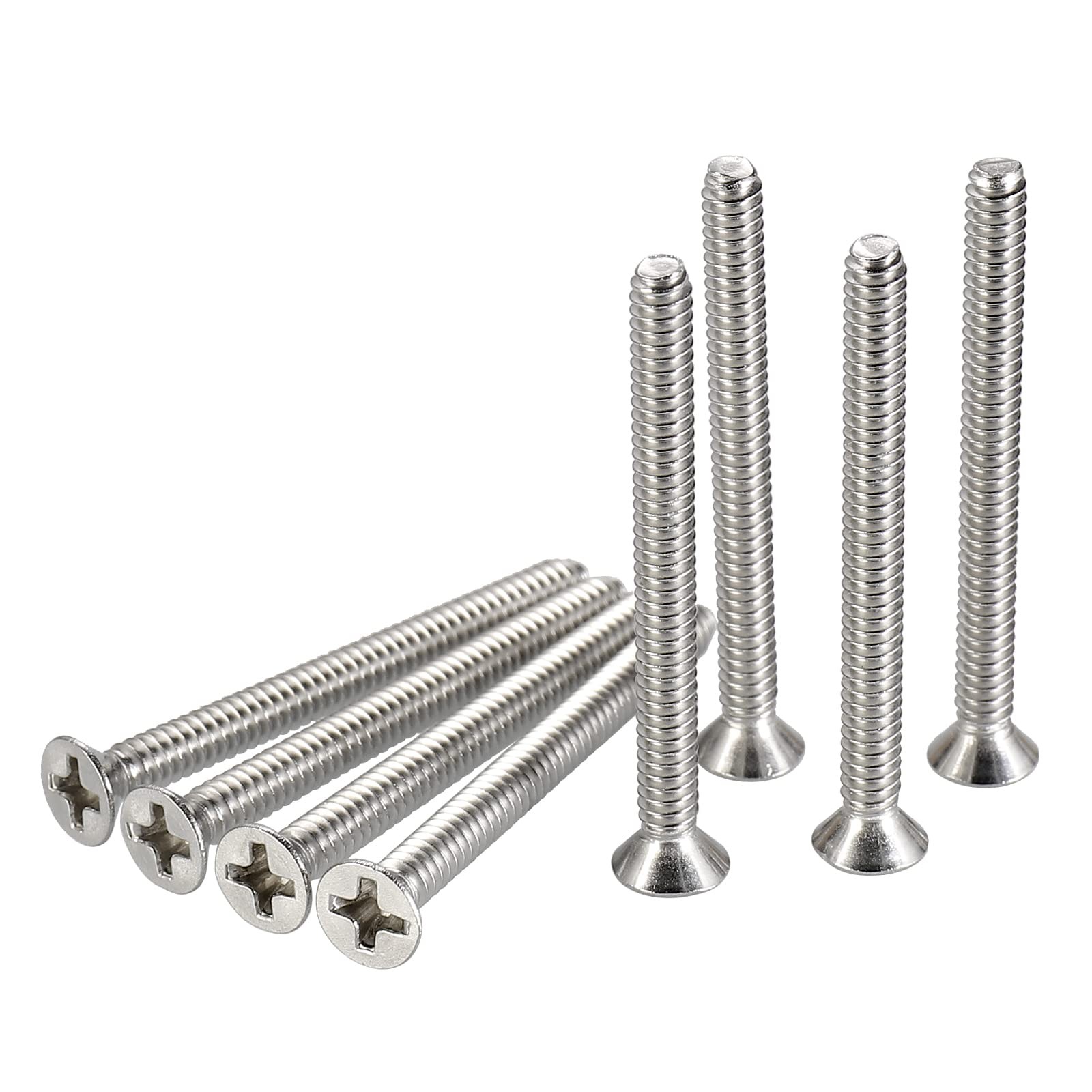 50Pcs Extra Long Outlet Screws, Phillips Flat Head, Electrical Wall Plate Swi...