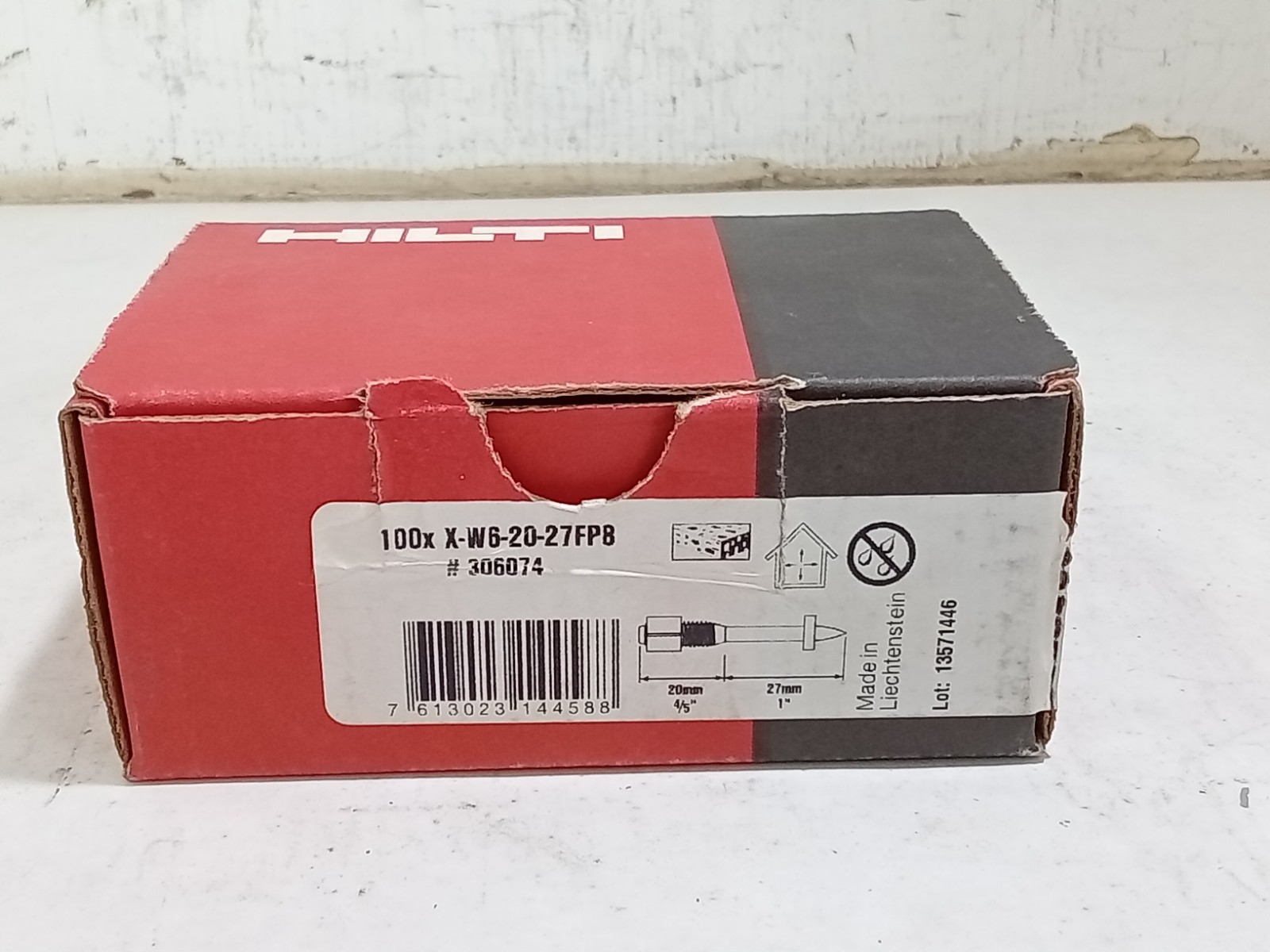 Hilti 100x X-w6-20-27FP8 (G8E)
