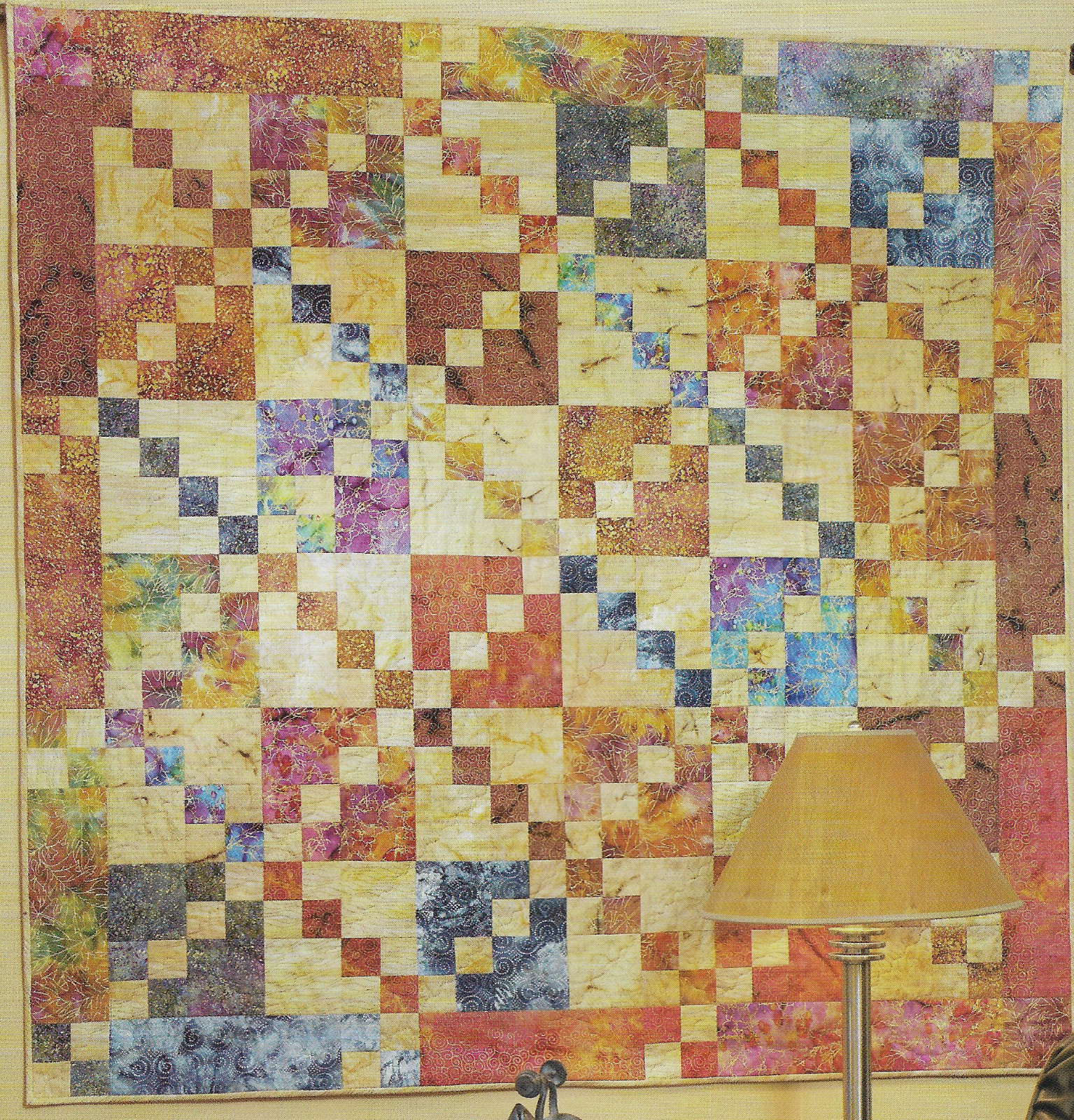 Gold Rush Quilt quilting pattern instructions (3 sizes)