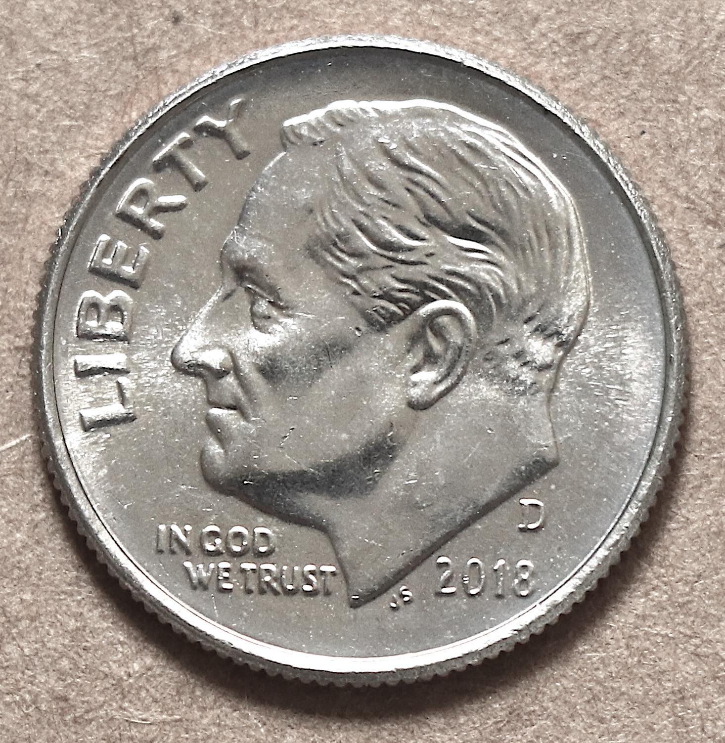 2018 D Roosevelt Dime BU