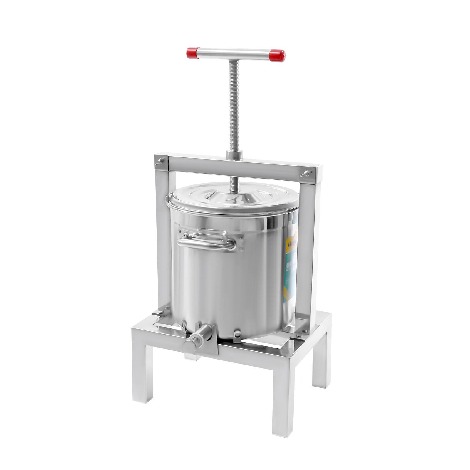 10L Manual Fruit Presser Durable Grape Apple Juice Extractor Beeswax Presser