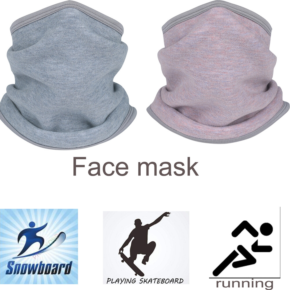 Neck Gaiter Windproof Fleece Winter Warm Half Face Mask Women Men Tube Scarf US