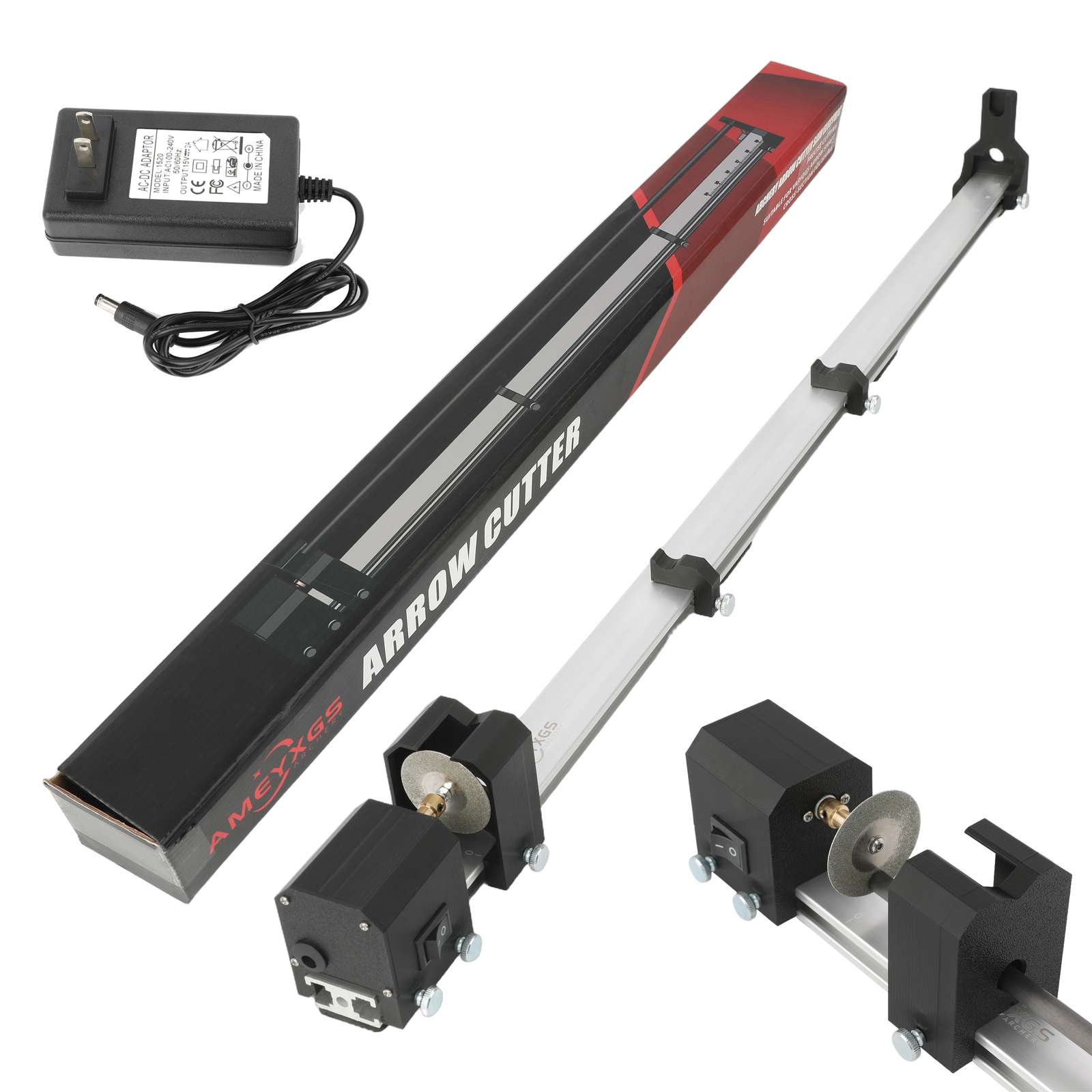 Archery Arrow Shaft Cutter Grinder Cross Section Polishing Electric DIY Tool