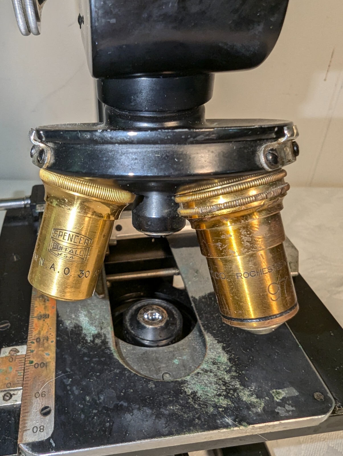 Antique Spencer Buffalo NY Binocular Microscope SN: 132727