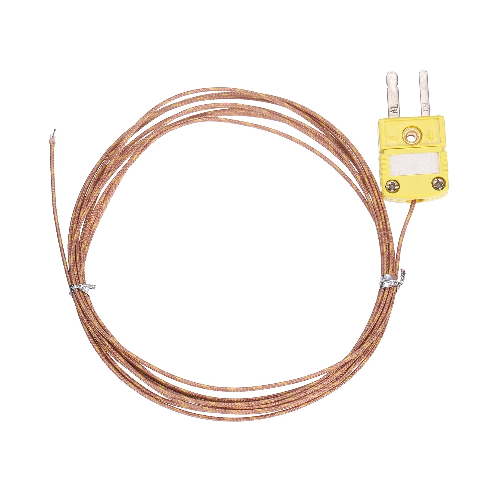 K Type Thermocouple 8.2ft Temperature Sensing Line Measure Range -50°C-482°C
