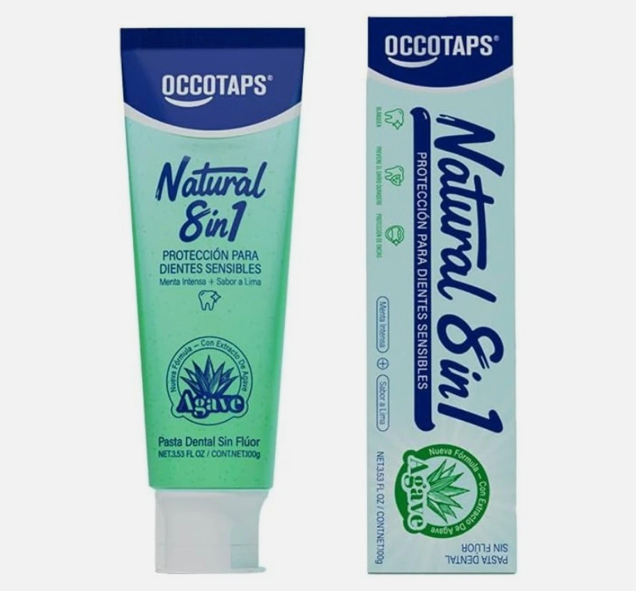 OCCOTAPS Agave Sensitive Toothpaste Fluoride-Free Whitening EXP 01/2029