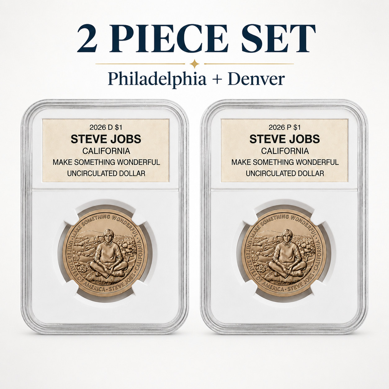 2026 D & P American Innovation $1 Dollar Coin BU/UNC California Steve Jobs