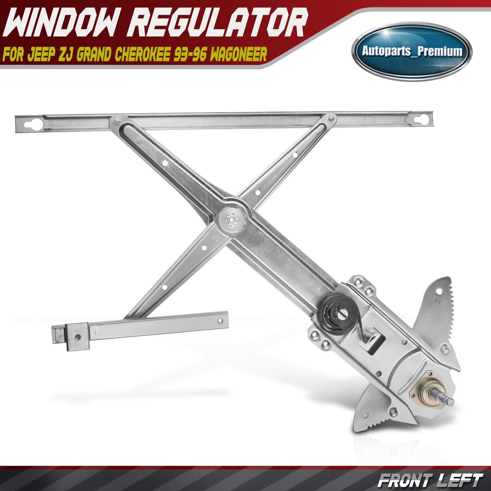 Manual Window Regulator for Jeep ZJ Grand Cherokee 93-96 Wagoneer Front Driver