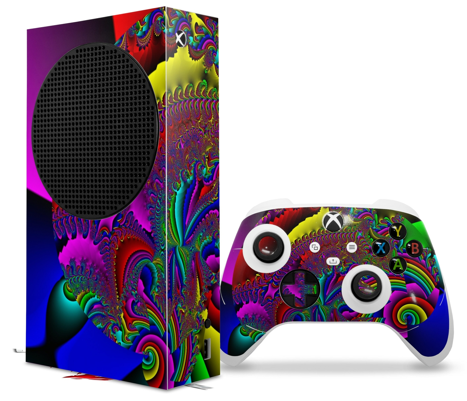 Skins XBOX Series S Console Controller And This Is Your Brain On Drugs