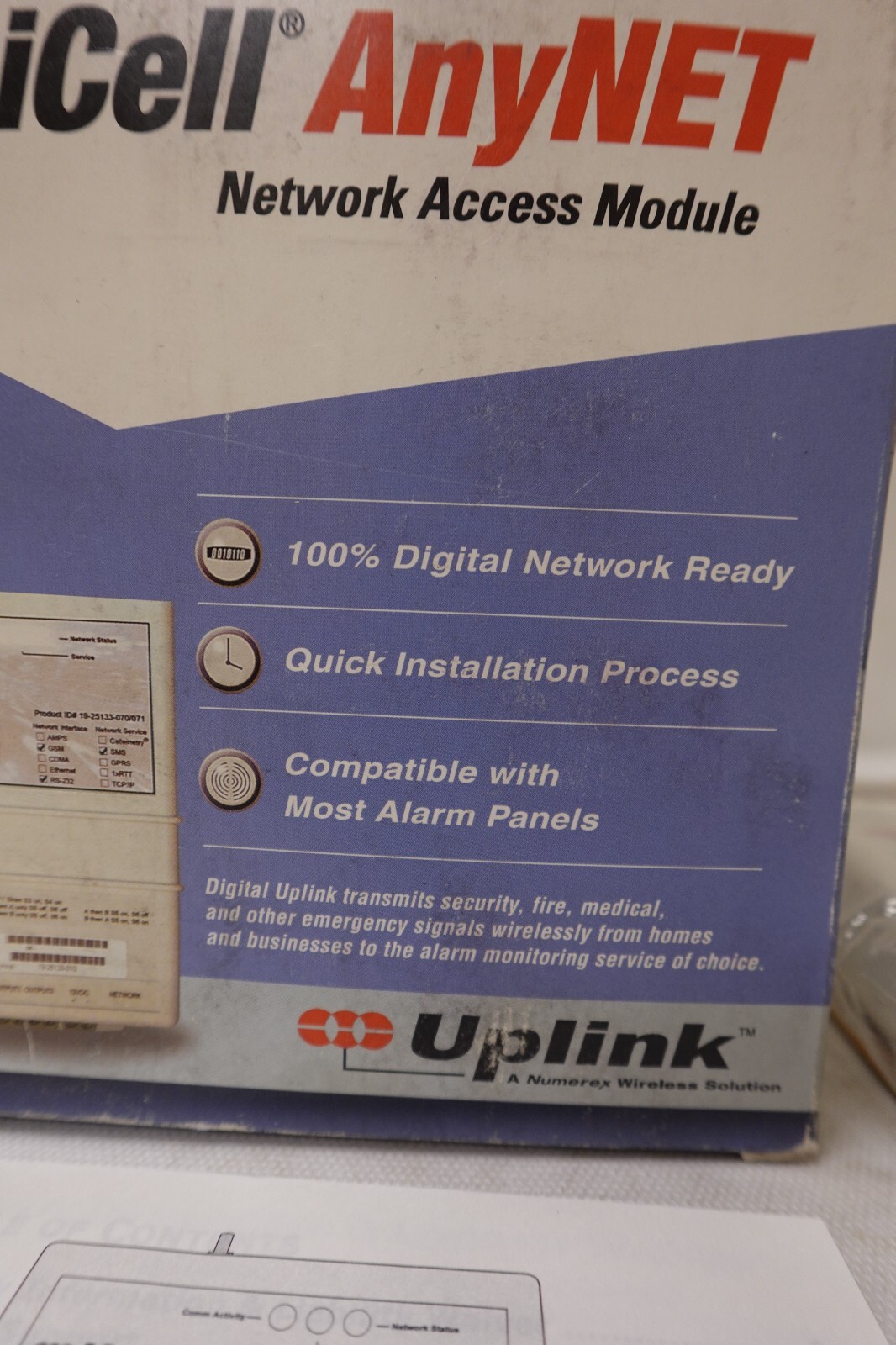 Uplink DigiCell AnyNET Network Access Module AnyNET-GSM 19-25133-070 ~ NOS
