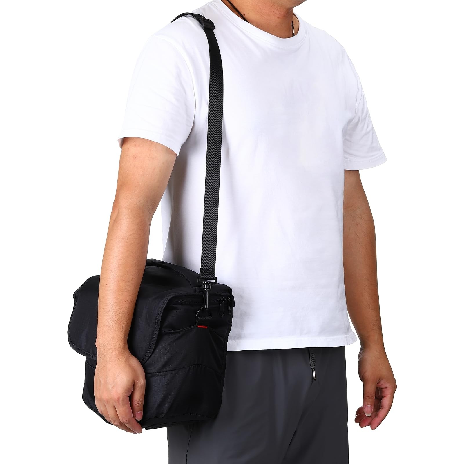 PATIKIL 59" Shoulder Strap, 0.98" Width Nylon Adjustable Replacement Black
